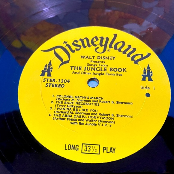 WALT DISNEY PRESENTS SONGS FROM THE JUNGLE BOOK DISNEYLAND VINYL RECORD 1967 - Picture 14 of 16